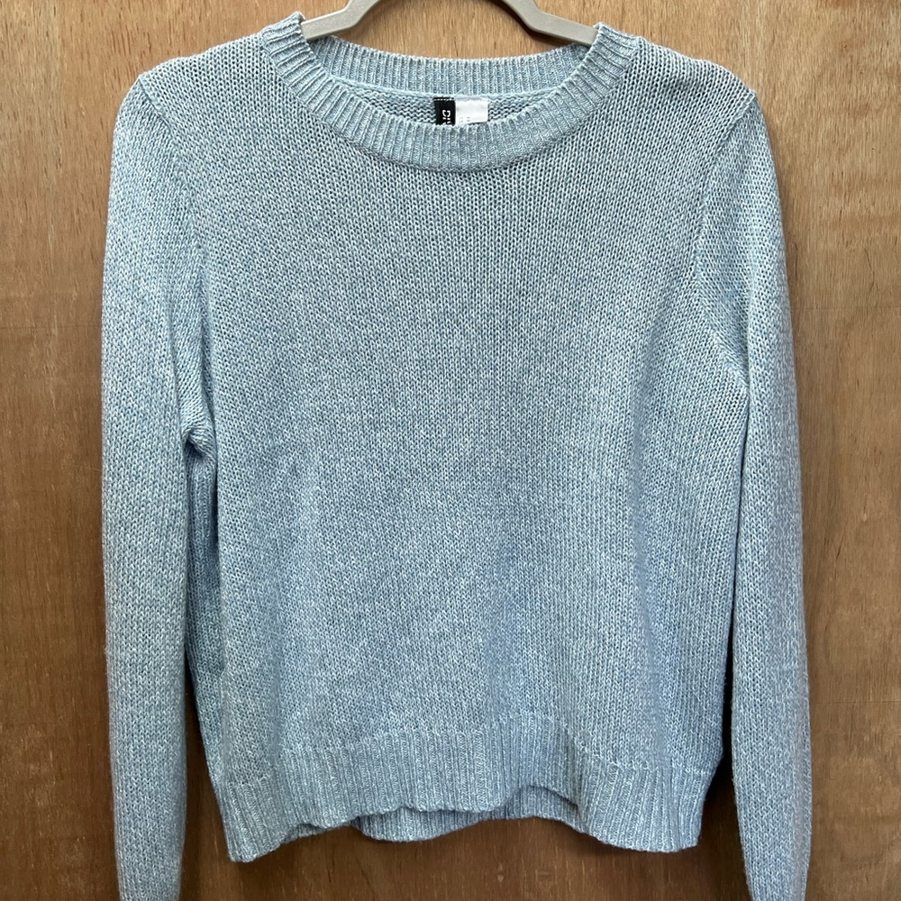 Blue Crew Neck Sweater